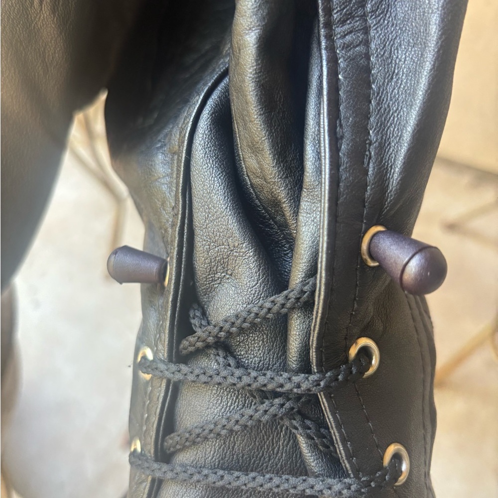 Black Leather Men's Shoes